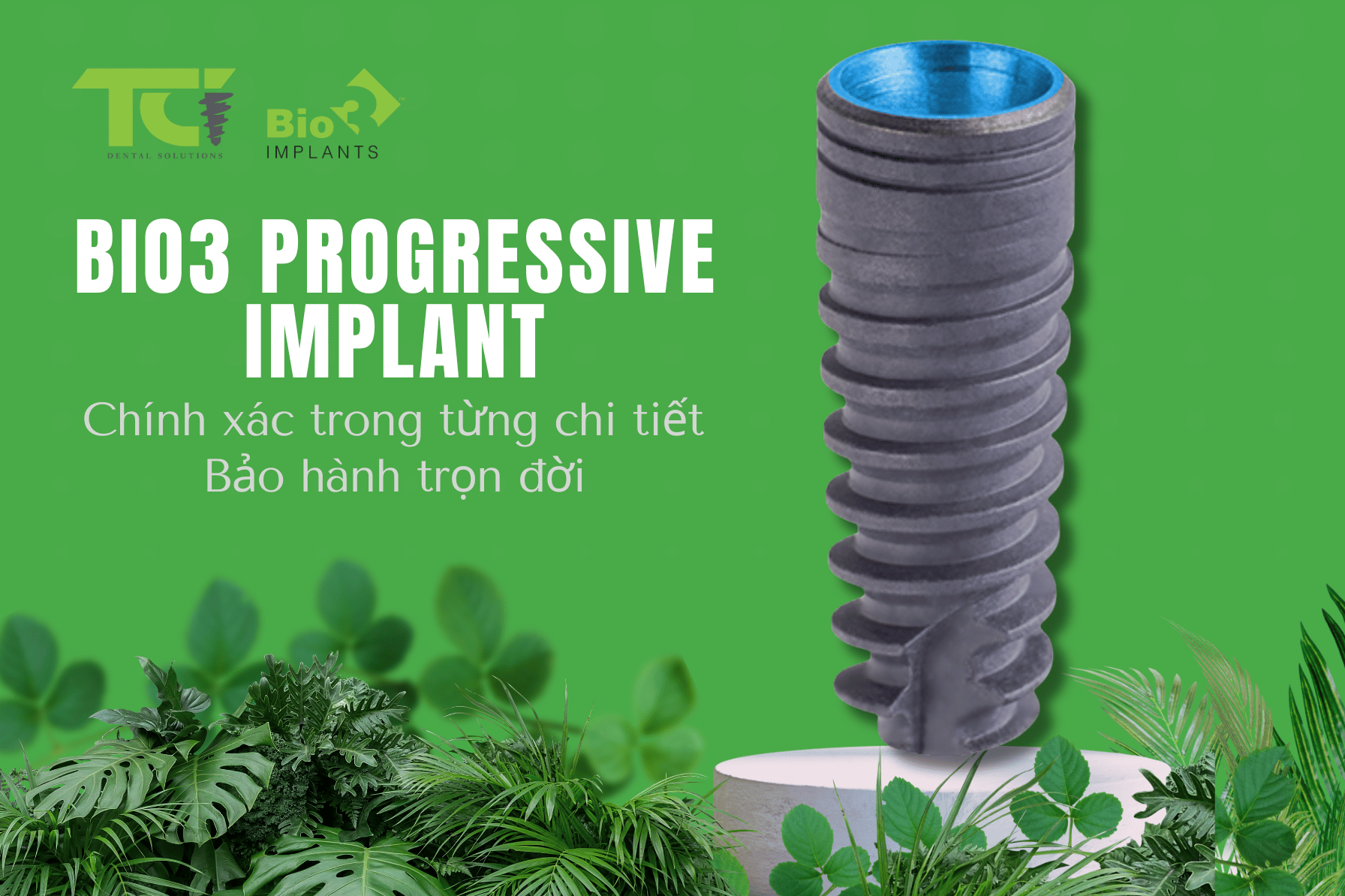 Bio3 Progressive Implant – Implant Đức chính hãng, bảo hành trọn đời Bio3 Progressive Implant – Công nghệ implant Đức chính hãng, chính xác trong từng chi tiết, bảo hành trọn đời tại Việt Nam.